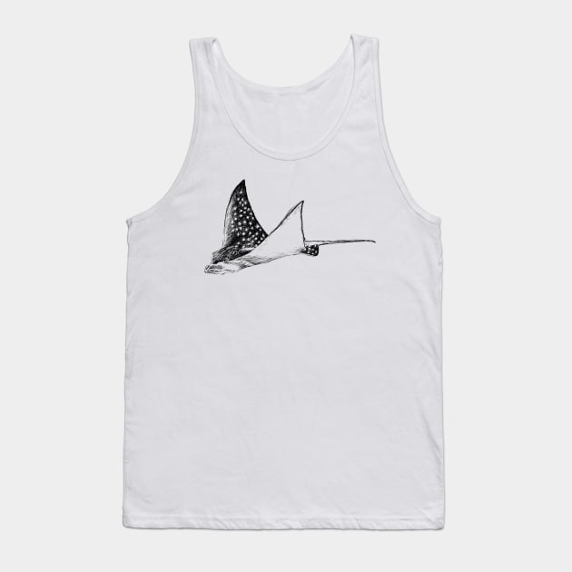 Spotted Eagle Stingray Print Tank Top by rachelsfinelines